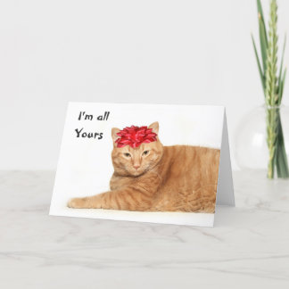 I'm all yours holiday card