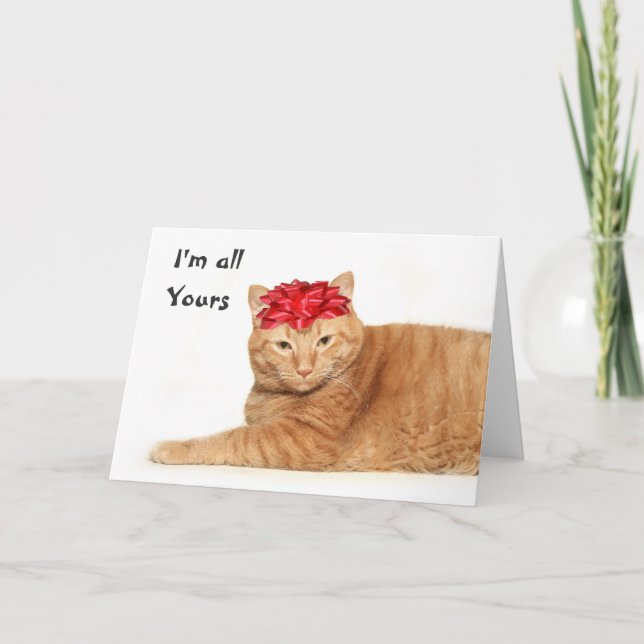 I'm all yours holiday card (Front)