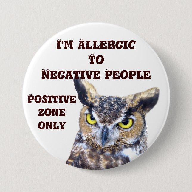 I'm Allergic_Button 7.5 Cm Round Badge (Front)