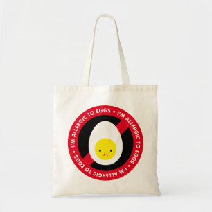 I'm allergic to eggs! tote bag