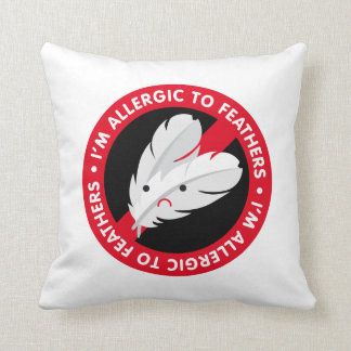 I'm allergic to feathers! Feather allergy Cushion