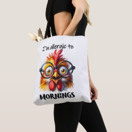 I'm allergic to Mornings! Tote Bag