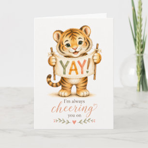 I'm Always Cheering You On Encouragement Card