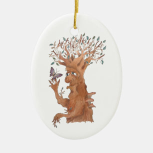I'm Always Happy to Make a New Friend! Ceramic Tree Decoration