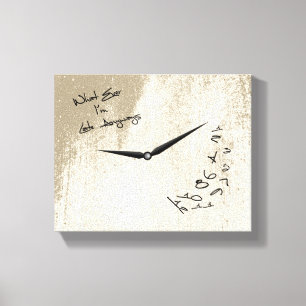 I'm Always Late Anyways Funny Clock Canvas