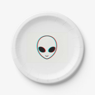 I'm an alien. Alien food paper plate