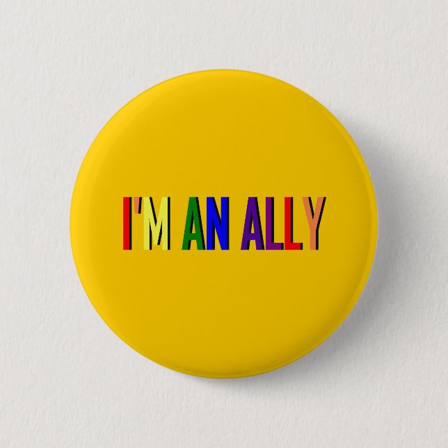 I'm an Ally Round Button (Front)
