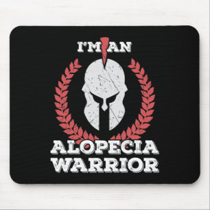 I'm an Alopecia Warrior Alopecia Areata Awareness Mouse Mat