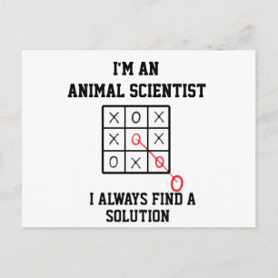 Im An Animal Scientist I Always Find A Solution Postcard