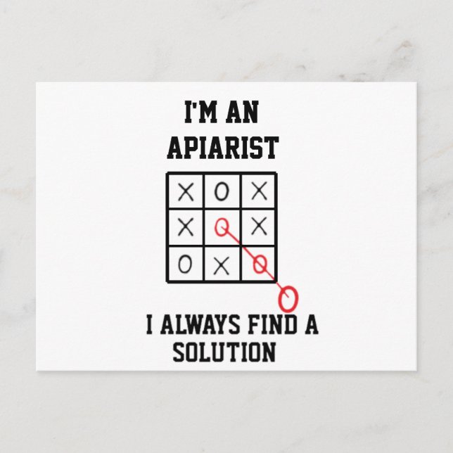 Im An Apiarist I Always Find A Solution  Postcard (Front)