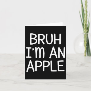 I'm An Apple Funny Lazy Halloween Costume Party  Card