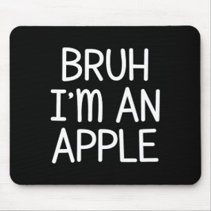 I'm An Apple Funny Lazy Halloween Costume Party Mouse Mat