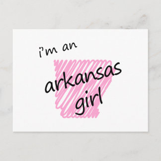 I'm an Arkansas Girl Postcard