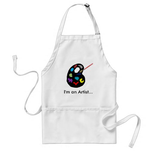 Image of I'm an Artist Colourful Painting Apron