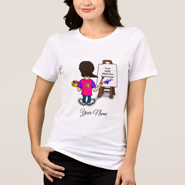 I'M AN ARTIST...template Tri-Blend Shirt (Front)