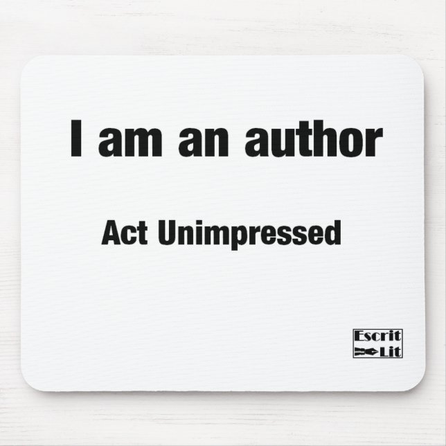 I'm an author mouse mat (Front)