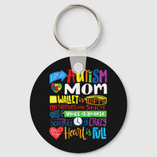 I'm an Autism Mum Wallet Empty Proud Autism Mother Key Ring
