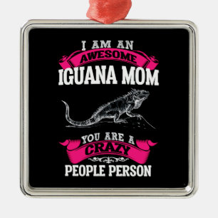 I'm an awesome Iguana mum Metal Tree Decoration