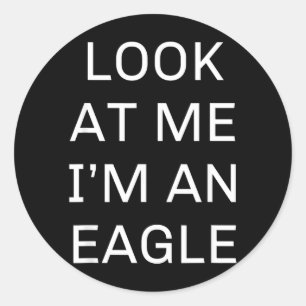 Im an Eagle Costume Shirt Funny Halloween Classic Round Sticker