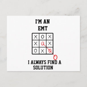 Im An Emt I Always Find A Solution Postcard