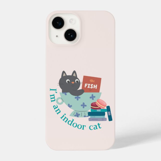 I'm An Indoor Cat Funny iPhone Case (Back)