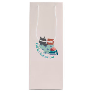 I'm An Indoor Cat Funny Wine Gift Bag