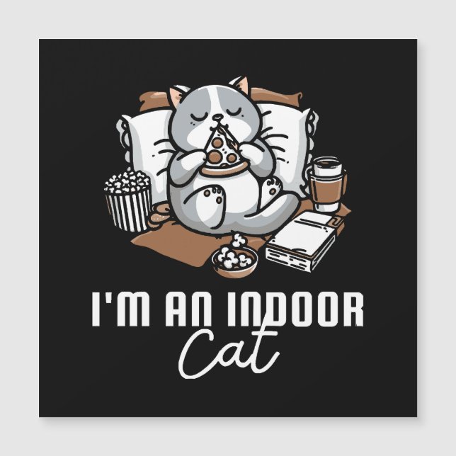 I'm an indoor cat - Introvert cat (Front)