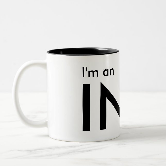I'm an INFJ - Personality Type Two-Tone Coffee Mug (Left)