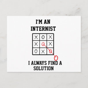 Im An Internist I Always Find A Solution Postcard