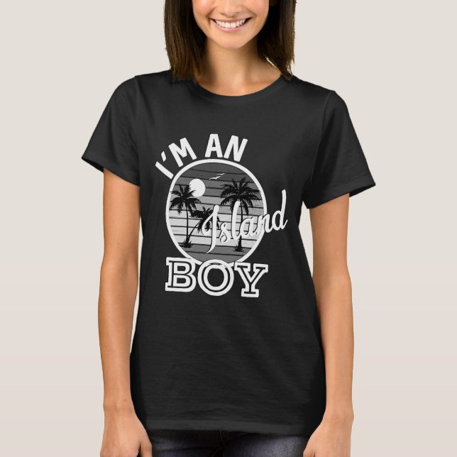 I'm An Island Boy  Rap Song Lyrics T-Shirt (Front)