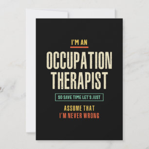 I'm an Occupation Therapist Thank You Card