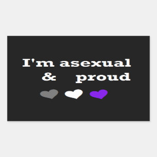 I'm asexual & proud sticker