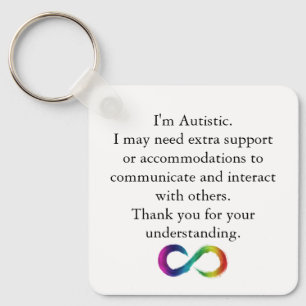 "I'm Autistic" Awareness Keychain
