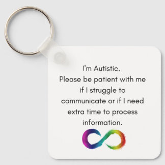 I'm Autistic- Communication Keychain