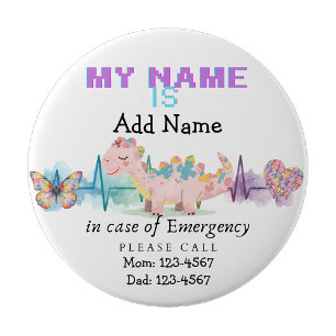 I'm autistic Emergency Autism Pin Badge