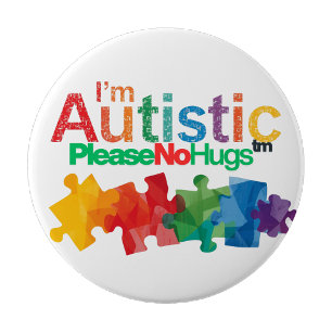 I'm autistic please no hugs Personal Space pin