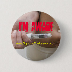I'm Aware 6 Cm Round Badge
