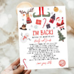 I'm Back Elf Arrival Letter Elf Return Christmas<br><div class="desc">♥ This cute Elf Letter is a perfect addition to your Magical Christmas!</div>