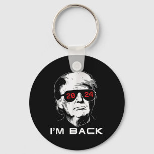 Im Back Trump 2024 Patriotic Take America Back Ele Key Ring