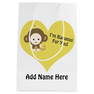 Im Bananas for You Monkey Medium Gift Bag