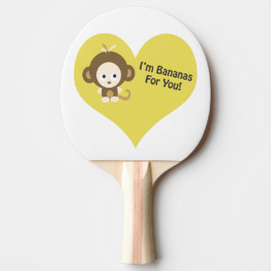 Im Bananas for You Monkey Ping Pong Paddle