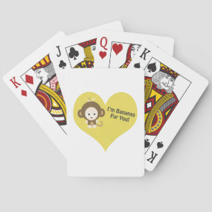 Im Bananas for You Monkey Playing Cards