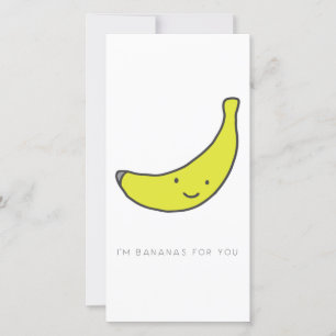 I'm Bananas for You Valentine Card