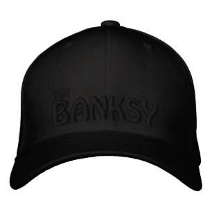 I'm Banksy (BLACK ON BLACK) Embroidered Hat