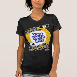 I'm Batty About My Husband Photo Black T-Shirt