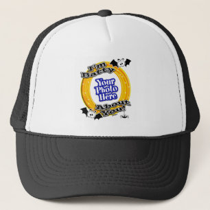 I'm Batty About You Crazy Eyes Photo White Trucker Hat