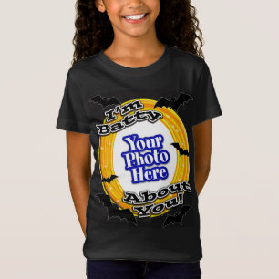 I'm Batty About You Photo Scary Bats Black T-Shirt