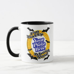 I'm Batty About You Photo Scary Bats White Mug