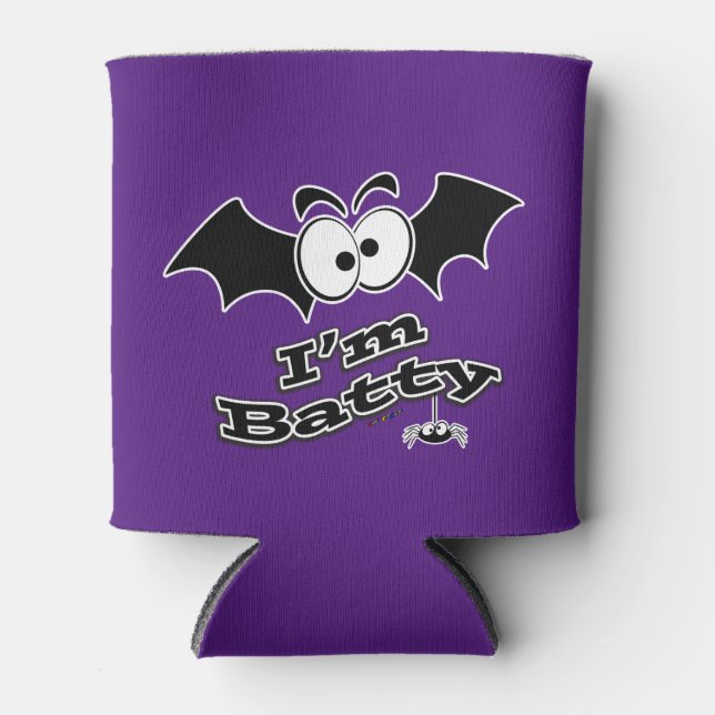 I'm Batty Crazy Eyes Can Cooler (Front)