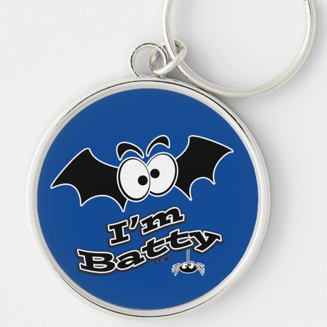 I'm Batty Crazy Eyes Key Ring (Front)